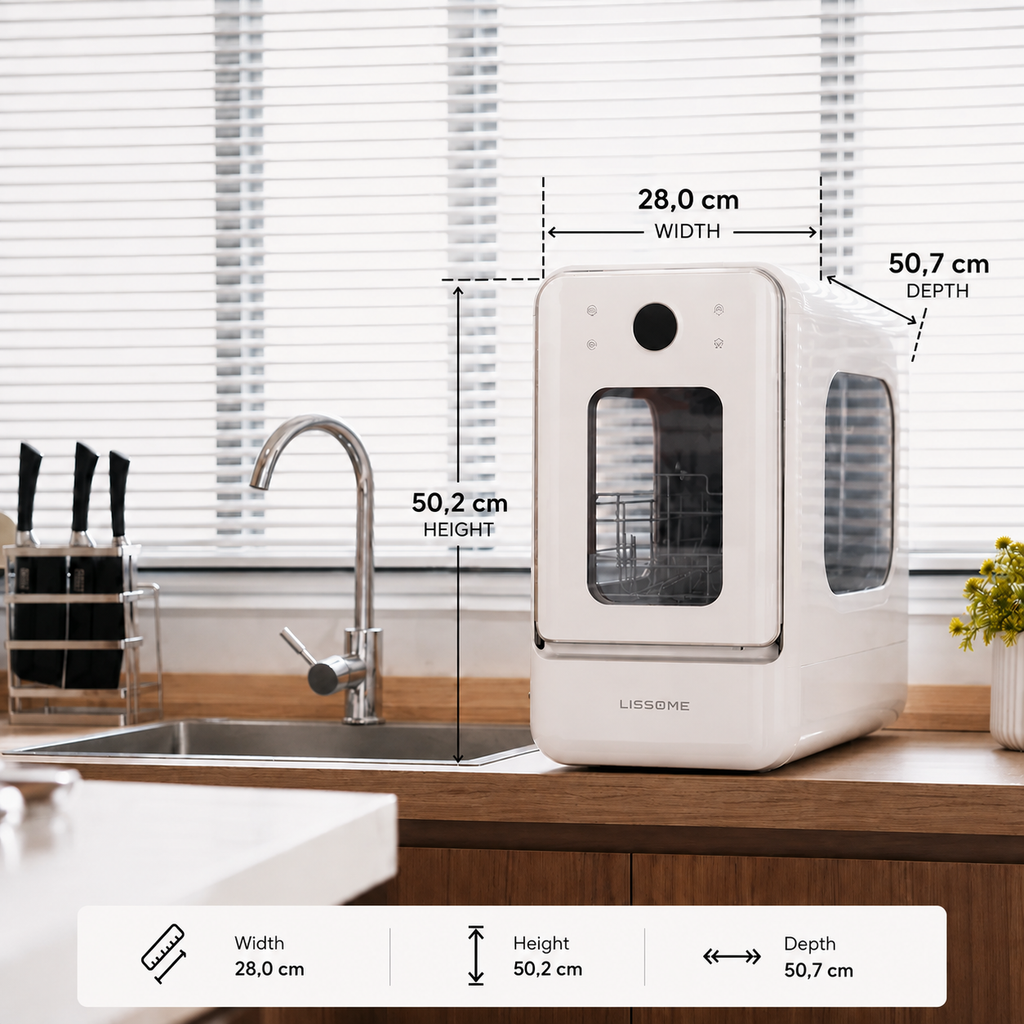 SmartWash 360™ | Compact Countertop Dishwasher, No Installation Required