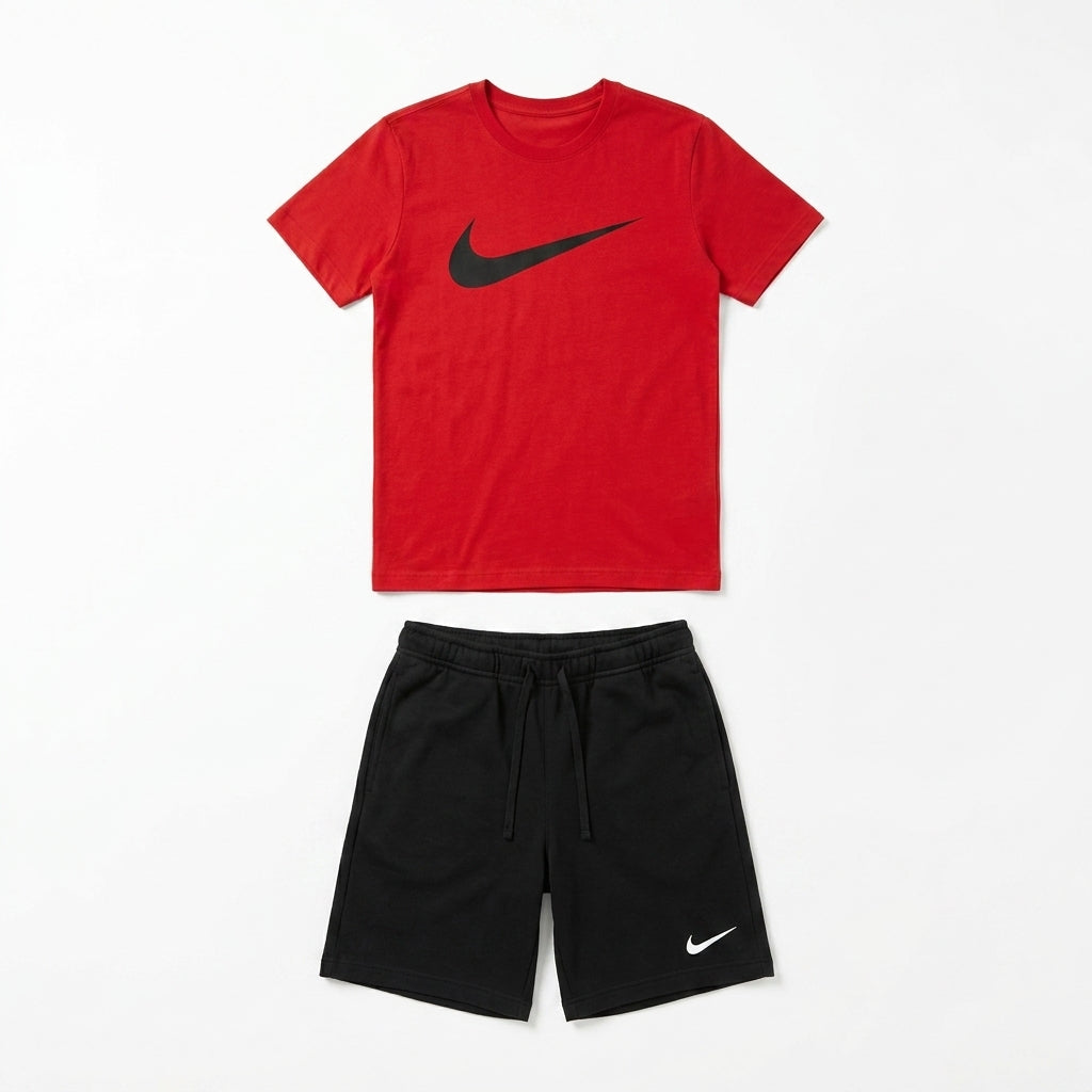 Ensemble Homme NK Sportswear Rouge – 2 Pièces + Veste Coupe-Vent Offerte