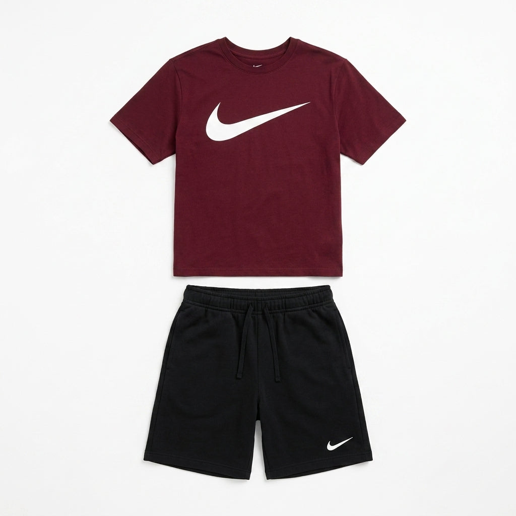 Ensemble Homme NK Sportswear Bordeaux – 2 Pièces + Veste Coupe-Vent Offerte