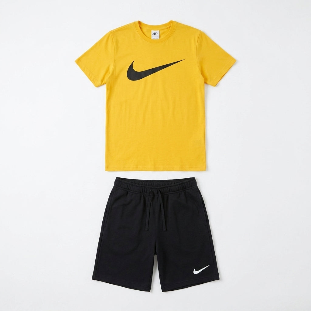 Ensemble Homme NK Sportswear Jaune – 2 Pièces + Veste Coupe-Vent Offerte